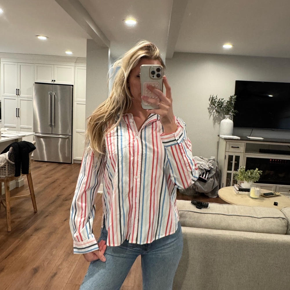Erika Button Down 100 % cotton size medium